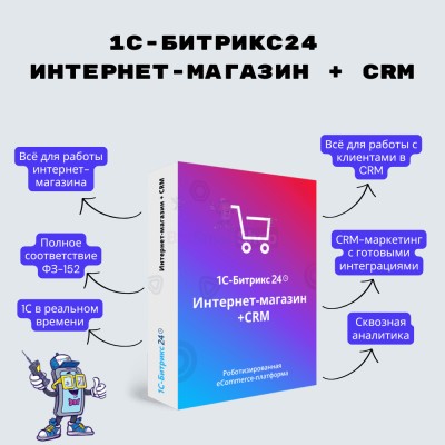 Программа для ЭВМ "1С-Битрикс24". Лицензия Интернет-магазин + CRM (12 мес.) - купить в Крутце